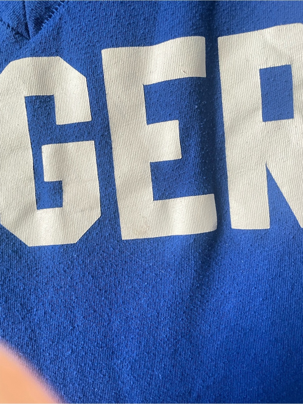 Victoria's Secret PINK Los Angeles Dodgers Blue & White V-Neck Tee - Picture 4 of 9
